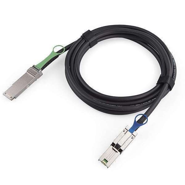 QSFP to SFF-8088 DDR Mini SAS Cable for NetApp DS4243/DS4246/DS2246 - 2m External Copper, 100-Ohm
