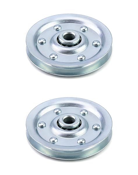 QWORK Extra Heavy Duty Garage Door Pulley 3 Inch 200LB - 2 Pack Professional Grade for Reliable Performance