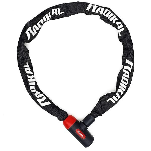 RADIKAL RKX170 Premium Bike Chain Lock 8mm Hardened Steel High Security Key Lock Anti Theft for Bicycle Scooter Ebike Gates 170cm Long