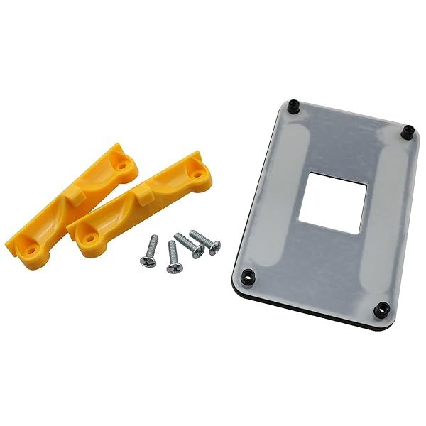 RLECS AM4 Backplane Heatsink Bracket for AMD CPU Fan Cooling Mounting Sheet Plate Yellow