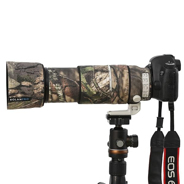 ROLANPRO Waterproof Camouflage Lens Cover for Canon EF 100-400mm f4.5-5.6 L II USM - Ultimate Protection Sleeve