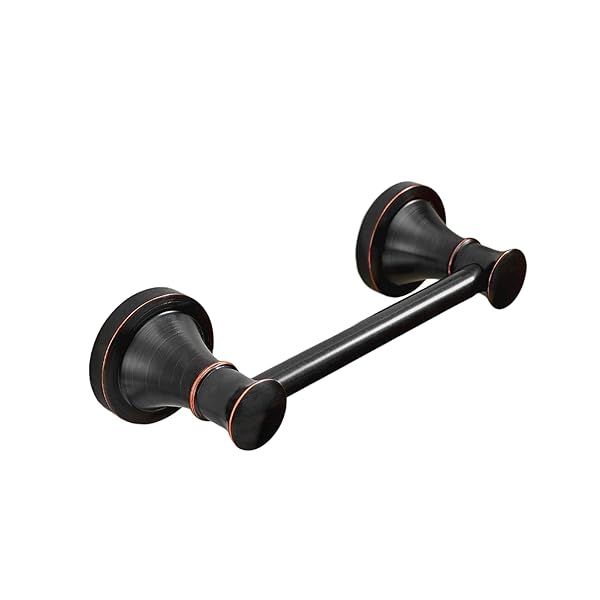 RUMOSE Wall Mounted Toilet Paper Roll Holder Flexible Pivoting Handle Oil Rubbed Bronze Rustproof Stainless Steel Bathroom Accessory