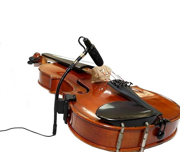 Rannsgeer PMMB19-LS-VL Violin Microphone with Clip & 5 Connectors - Perfect for Musicians