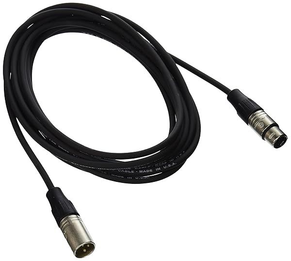 Rapco Horizon N1M1-15 Stage Series M1 Microphone Cable with Neutrik Connectors - 15 Feet of Premium Quality