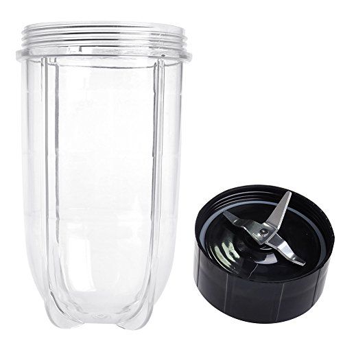 Replacement Cross Blade & 16oz Cup Set for Magic Bullet MB1001 - Compatible Parts for 250W Blender
