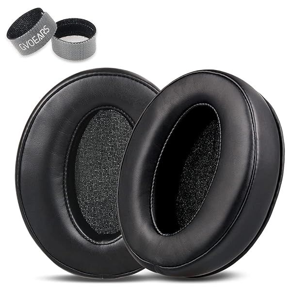 Replacement Ear Pads Cushions for Sennheiser HD4.50BT HD4.50BTNC HD4.40BT HD400S HD350BT Durable Leather Comfortable Sponge Black