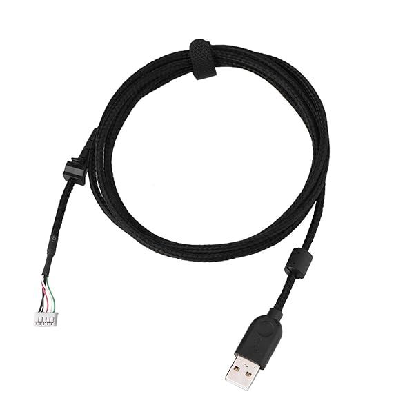 Richer-R USB Mouse Cable Replacement - 2.19yd Plug and Play for Seamless Connectivity