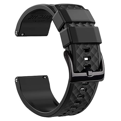 Ritche 22mm Silicone Watch Band for Samsung Galaxy Watch 3 and Gear S3 Classic Quick Release Rubber Band Ideal Christmas Gift for Men and Women