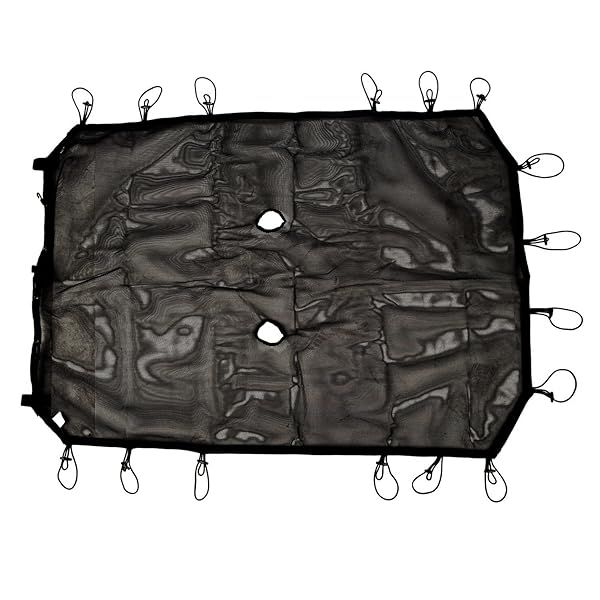 Rugged Ridge Eclipse Sun Shade for 2007-2018 Jeep Wrangler JK 4-Door - Full Black Shade (13579.05)