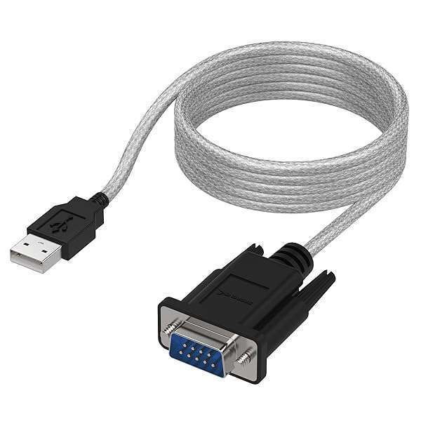 SABRENT 6FT USB to RS-232 DB9 Serial Adapter (Prolific PL2303) - Fast & Reliable Connection