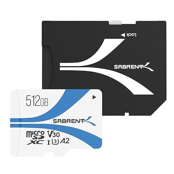SABRENT Rocket V30 A2 512GB MicroSDXC Card: Fast Storage for Steam Deck, Nintendo Switch, GoPro & More