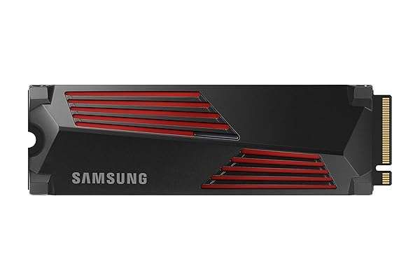 SAMSUNG 990 PRO 2TB SSD with Heatsink - PCIe Gen4 M.2 2280, 7,450MB/s for Gaming & Workstations, PS5 Compatible