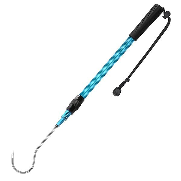 Buy SANLIKE Telescopic Fish Gaff - Stainless Steel Hook & Soft Rubber Handle for Saltwater Fishing