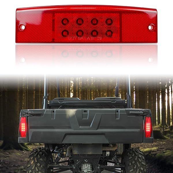 SAUTVS Red LED Tail Light for Polaris Ranger 400/500/570/800 - Replace #2411450, Fits Left & Right Side