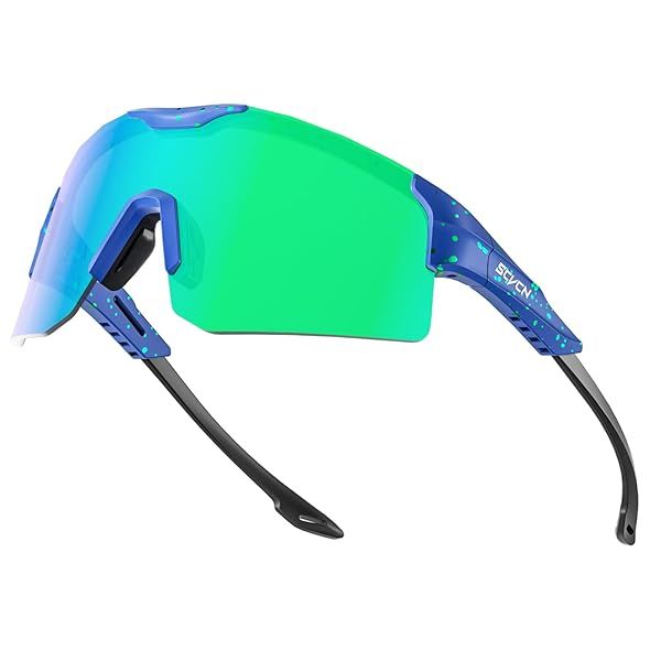 SCVCN Polarized Cycling Glasses for Men & Women - MTB Sunglasses for Biking, Running, Golf & More