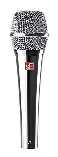 SE Electronics V7 Studio Grade Handheld Microphone - Supercardioid Chrome for Superior Sound