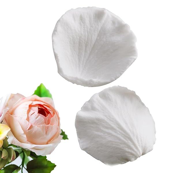 SK Rose Petals Silicone Fondant Mold for Perfect Sugar Paste Cookies & Pastries