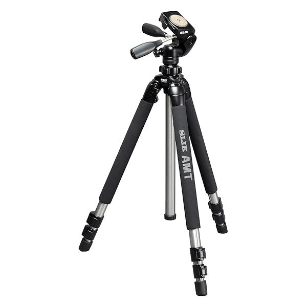 SLIK Pro 700 DX Tripod with 700DX 3-Way, Pan-and-Tilt Head - Titanium
