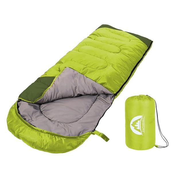SWTMERRY 3-Season Sleeping Bag: Lightweight, Waterproof for Kids & Adults - Perfect for Camping, Hiking & Backpacking