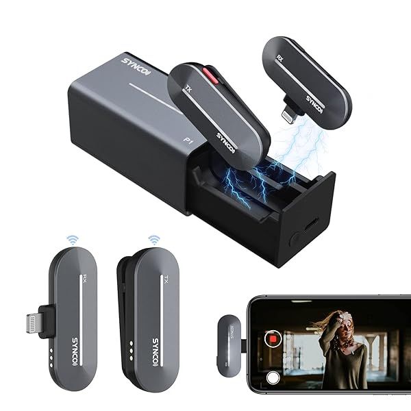 SYNCO Wireless Lavalier Microphone for iPhone: Perfect Lapel Mic for YouTube, TikTok & Live Streaming