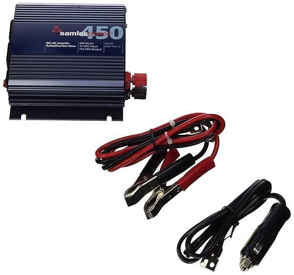 Samlex America SAM-450-12 Modified Sine Wave Inverter - Reliable Power Solution in Blue