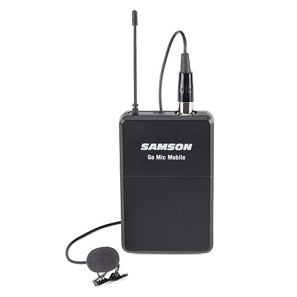 Samson Go Mic & Mobile Beltpack Transmitter with LM8 Lavalier Mic - Ultimate Portable Audio Solution