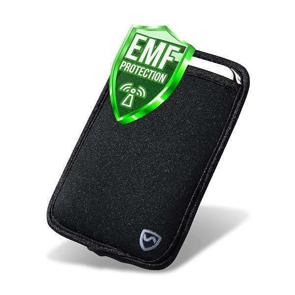 Shield Your Body Anti-Radiation Cell Phone Pouch - EMF Blocking Sleeve for Phones Up to 3.25 Inches Wide