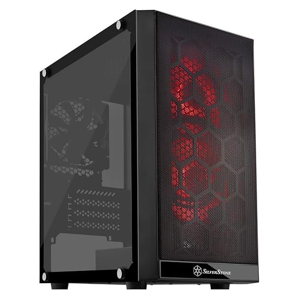SilverStone SST-PS15B-RGB Micro-ATX Case: Tempered Glass & RGB Fans for Ultimate Cooling