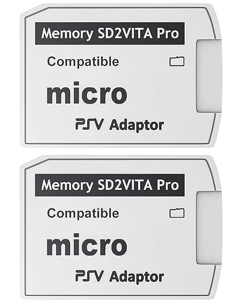 Skywin SD2Vita PS Vita Memory Adapter - 2 Pack for PS Vita 1000/2000 & HENkaku System