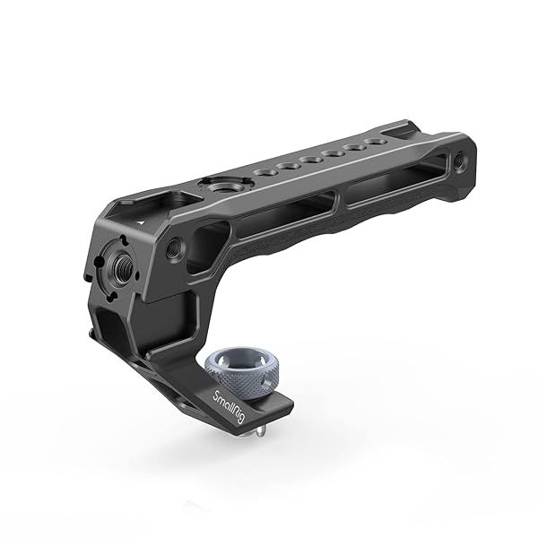 SmallRig Top Handle with 3/8&quot;-16 Locating Pins for ARRI Grip for Camera Cage, Universal Video Rig with 5 Cold Shoe Adapters to Mount DSLR Camera with Microphone/LED Light/Monitor - 3765