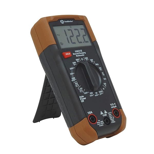 Southwire 10031S Manual Multimeter: 0-600VAC, 1.2% Accuracy, Durable ABS Design