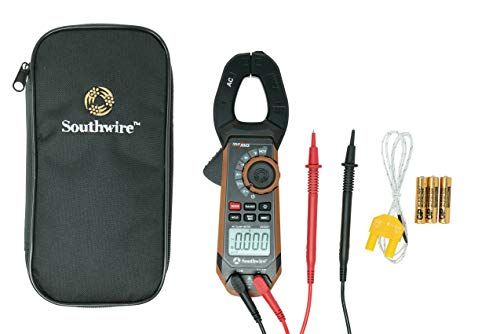 Southwire 65031640 Clamp Meter 400A AC/DC - Reliable Black/Brown Multimeter for Accurate Measurements