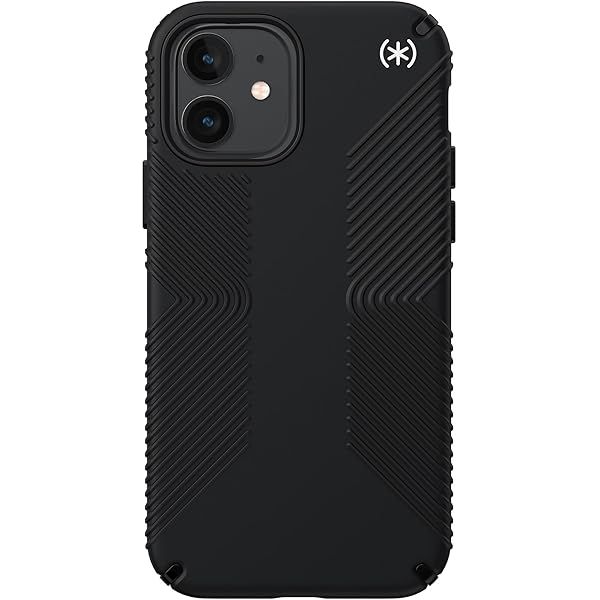 Speck iPhone 12 Case: Slim, Scratch-Resistant Drop Protection for iPhone 12 & 12 Pro - Black & White Presido2