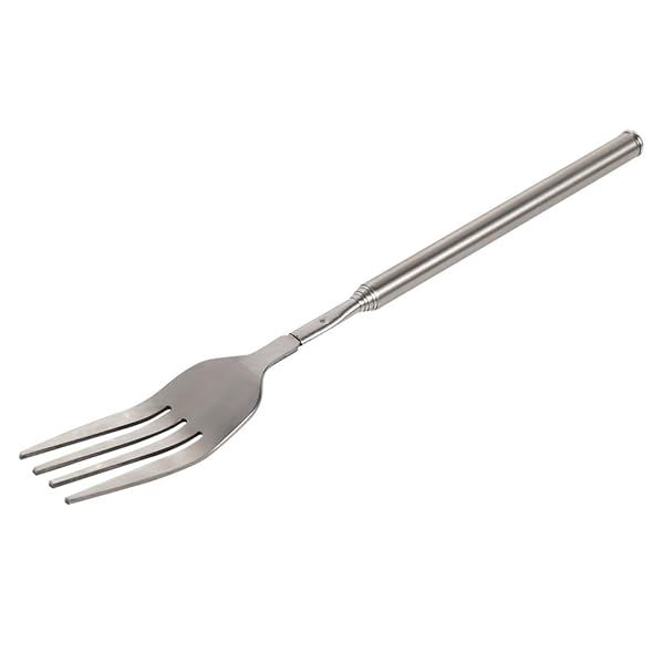 Stainless Steel Dinner Fork: Extendable BBQ & Dessert Fork - Rust-Resistant, Sturdy Cutlery for Every Meal