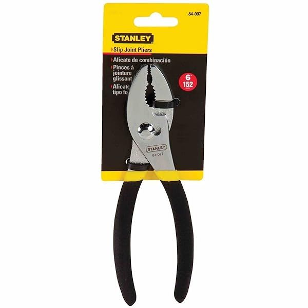 Stanley Tools 84-097 2 Pack 6in. Slip Joint Pliers - Durable & Versatile Hand Tools for Every DIY Project
