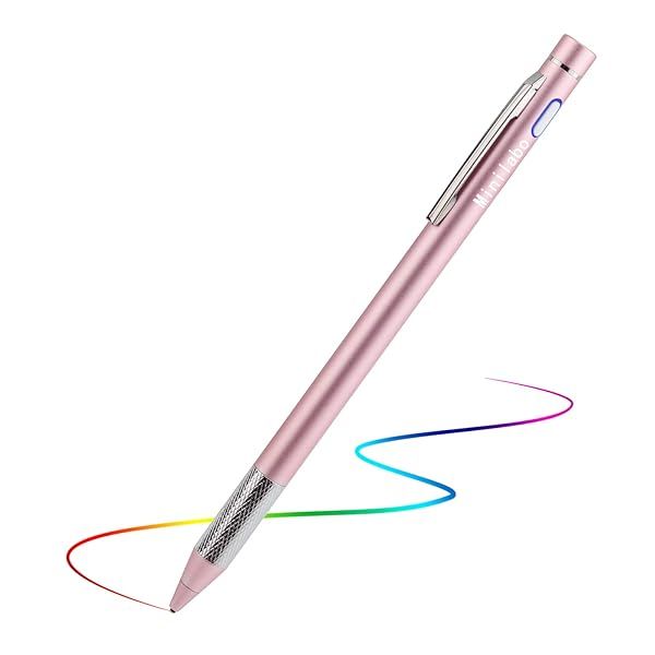 Stylus Pencil for Lenovo Chromebook Flex 5/3 - Minilabo Active Digital Pen with 1.5mm Tip, Perfect for Drawing & Writing - Pink