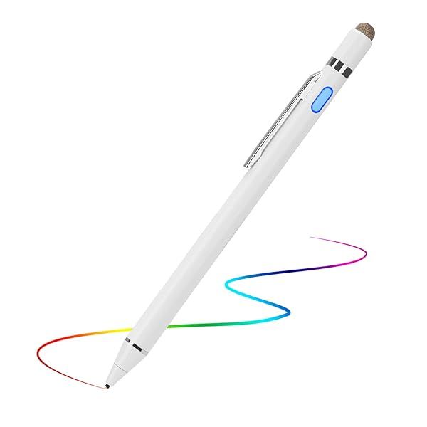 EVACH 1.5mm Ultra Fine Tip Stylus for iPhone 13 Pro Max - Precision Digital Pencil in White