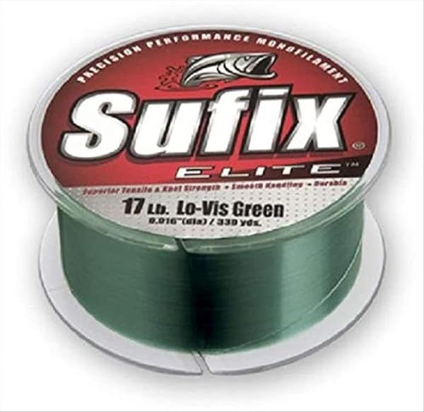 Buy Sufix Elite 17 lb Fishing Line - Green 330 YD Spool for Superior Strength & Performance