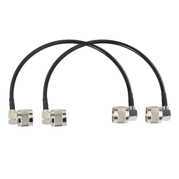 Superbat PL-259 Jumper Cable UHF Male to Male Low Loss RG58 Coax Cable 12 Inch for HAM Radio CB Radio Antenna Analyzer 2-Pack