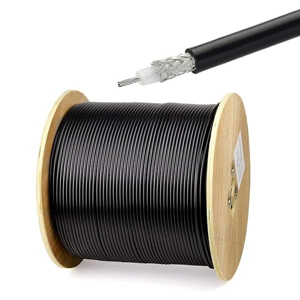 Superbat RG58 Coaxial Cable 50ft 50 Ohm RG58 Coax Cable for WiFi Router Radio Antenna Extension Cable