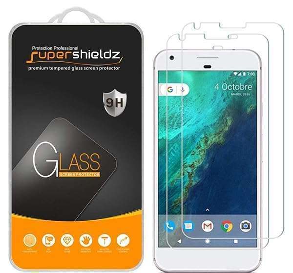Supershieldz 2 Pack Tempered Glass Screen Protector for Google Pixel 1st Gen - Anti-Scratch, Bubble Free, 0.33mm