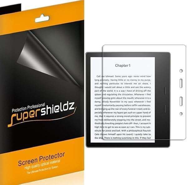 Supershieldz Anti Glare & Anti Fingerprint Screen Protector for Kindle Oasis (3 Pack) - Perfect Fit for 10th & 9th Gen (2019/2017)