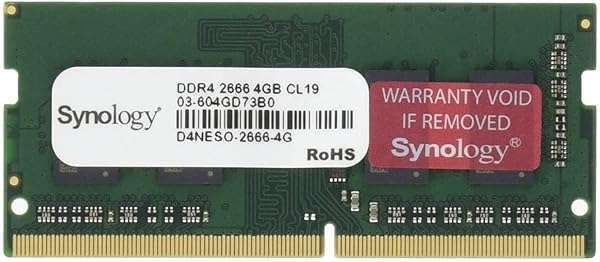 Upgrade Your Synology NAS with 4GB DDR4-2666 Non-ECC SODIMM RAM (D4NESO-2666-4G) for Enhanced Performance
