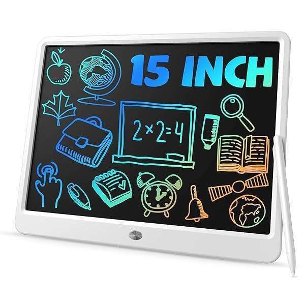 TEKFUN 15-Inch LCD Writing Tablet: Perfect Easter & Birthday Gifts for Kids, Teens & Adults - Erasable Drawing Board