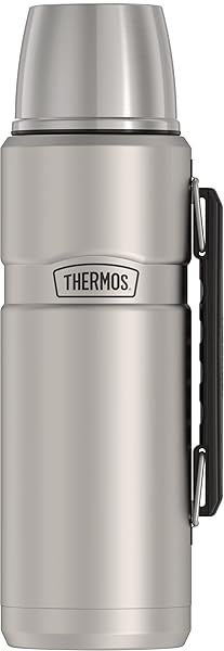 THERMOS Stainless King 40oz Vacuum-Insulated Bottle - Matte Stainless Steel for Hot & Cold Drinks