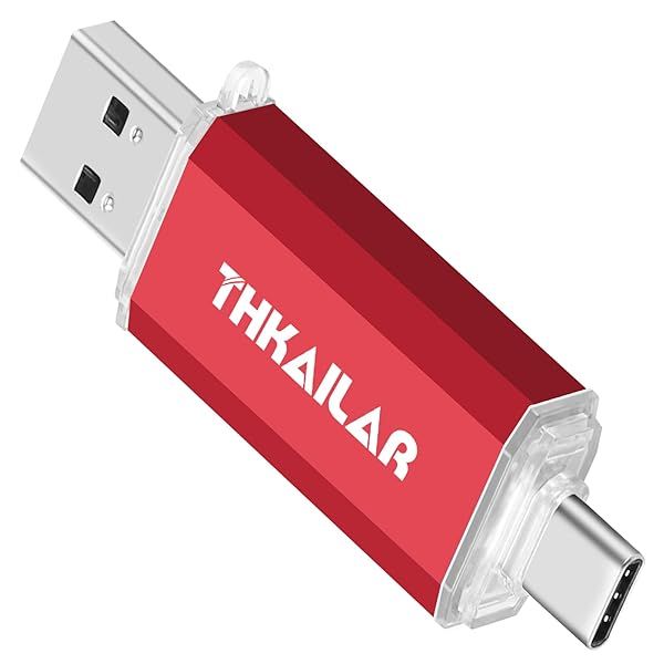 THKAILAR 512GB USB C Flash Drive - 2 in 1 OTG USB 3.1 Thumb Drive for Android, PC & Mac - Perfect for Business Travelers