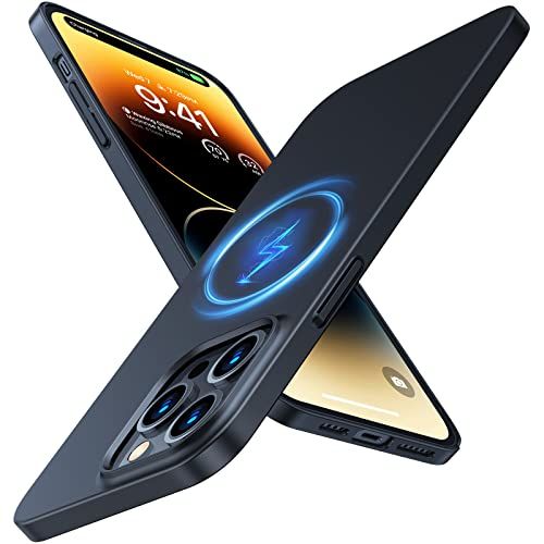 TORRAS Magnetic Slim-Fit iPhone 14 Pro Max Case - Ultra-Thin, Matte Hard PC, Anti-Fingerprint & Scratch, Compatible with MagSafe