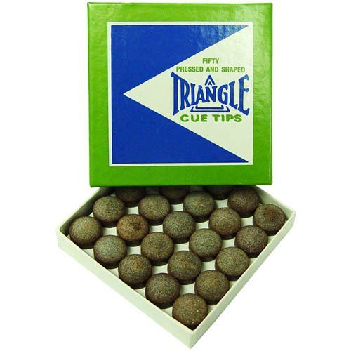 Buy TRIANGLE CUE Tips 13mm - Box of 50 | Premium Quality Pool Cue Tips for Better Performance