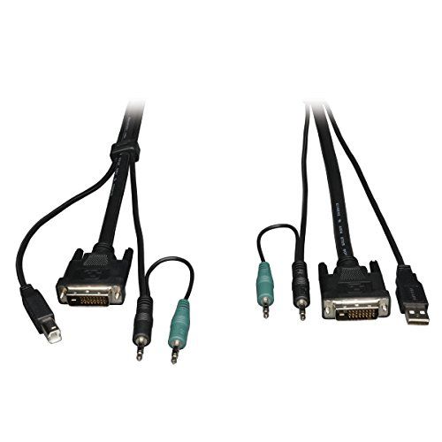 TRIPP LITE 10-Foot Cable Kit for B002-DUA2/B002-DUA4 KVM Switches - High-Quality Black Cables