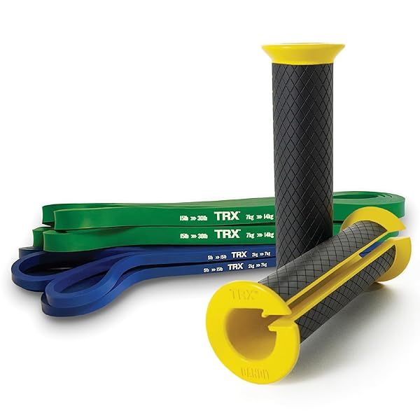 TRX Training Bandit Kit: Ultimate Home Workout Resistance Band Set for Strength Training & Universal-Fit Handles